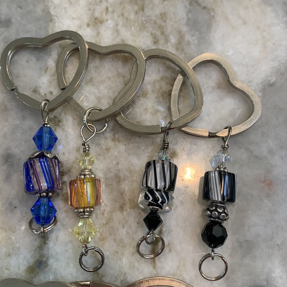 Keychain ~ #Heart Ring #Handmade #stocking stuffers - Picture 2 of 4